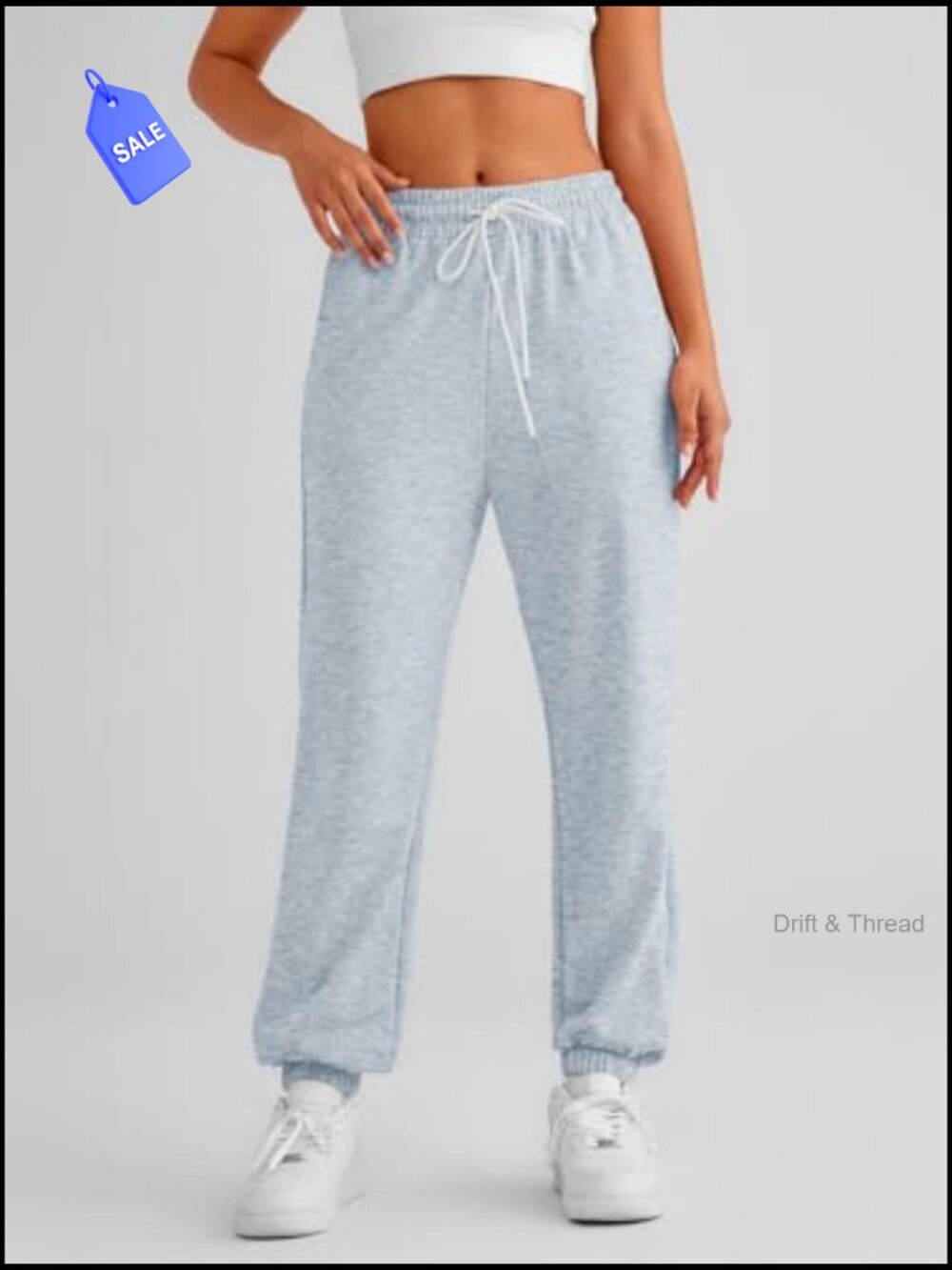 Cinch Bottom Sweatpants Athletic Joggers Lounge Pants with Pockets - Picture 3 of 7